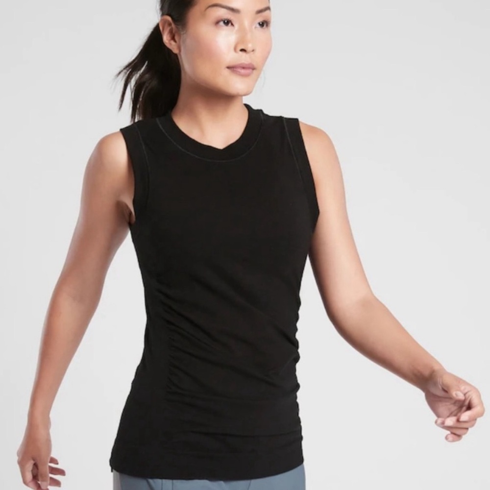 NWT Athleta Foresthill Ascent Seamless Tank Black XS